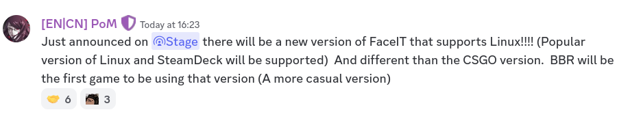 BBR FaceIT announcement