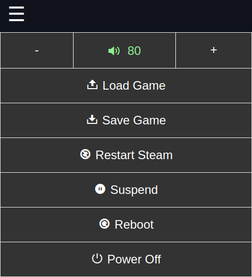 Chimera web app context menu