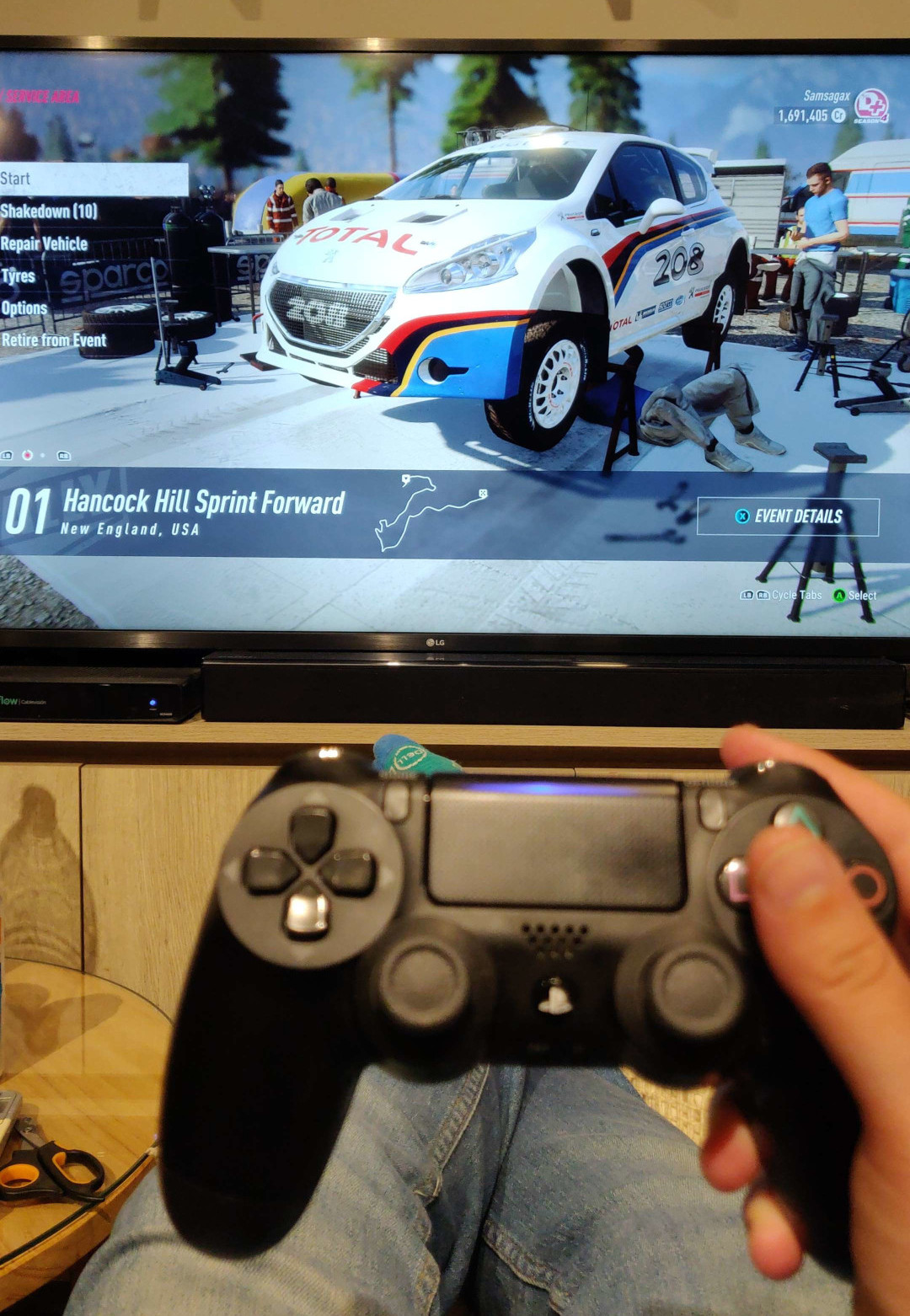 Samsagax playing Dirt Rally 2.0