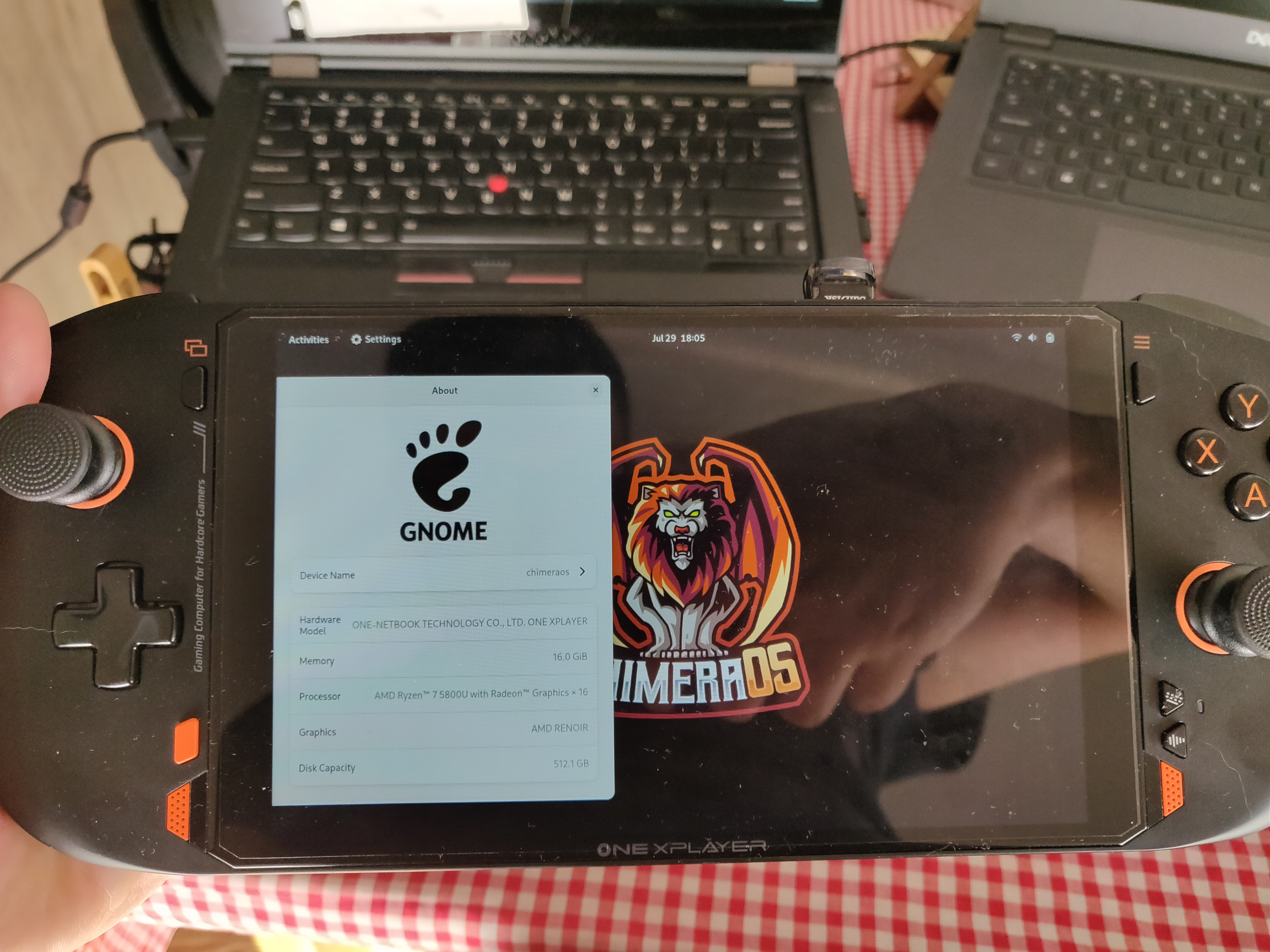 Samsagax testing ChimeraOS on OneXPlayer Mini AMD