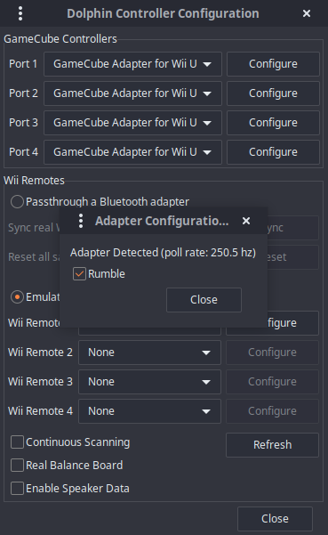 Polling rate set to 4ms (250Hz)