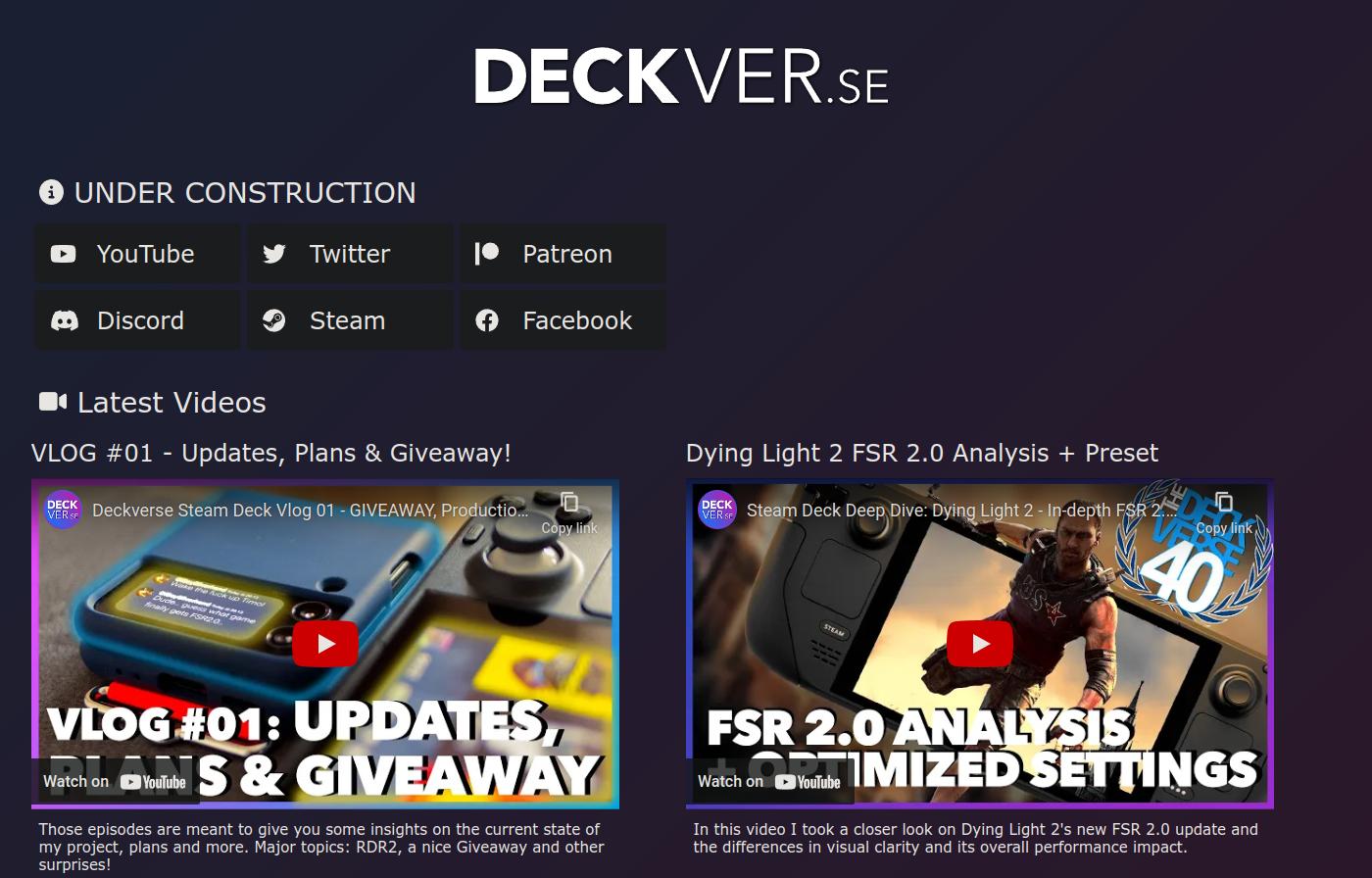 Deckverse website