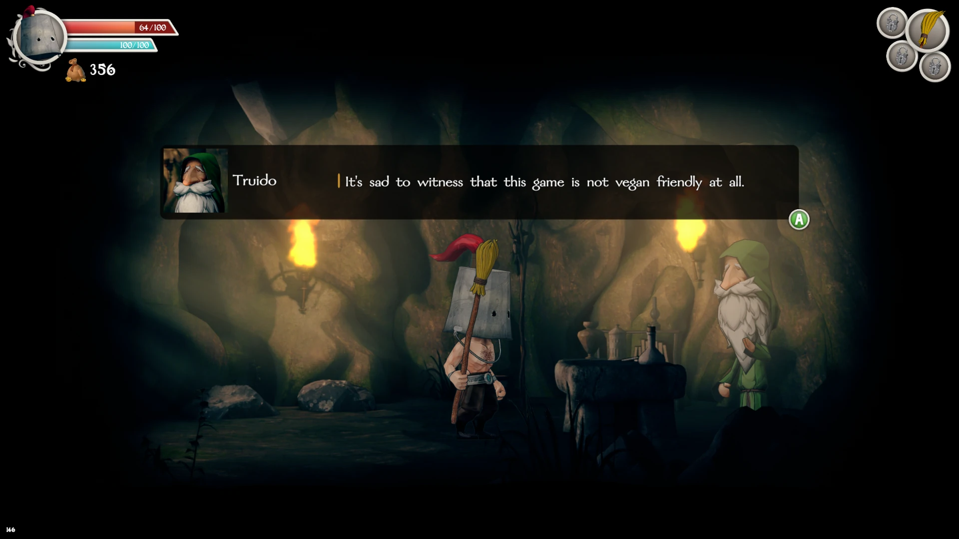 Clunky Hero funny dialog