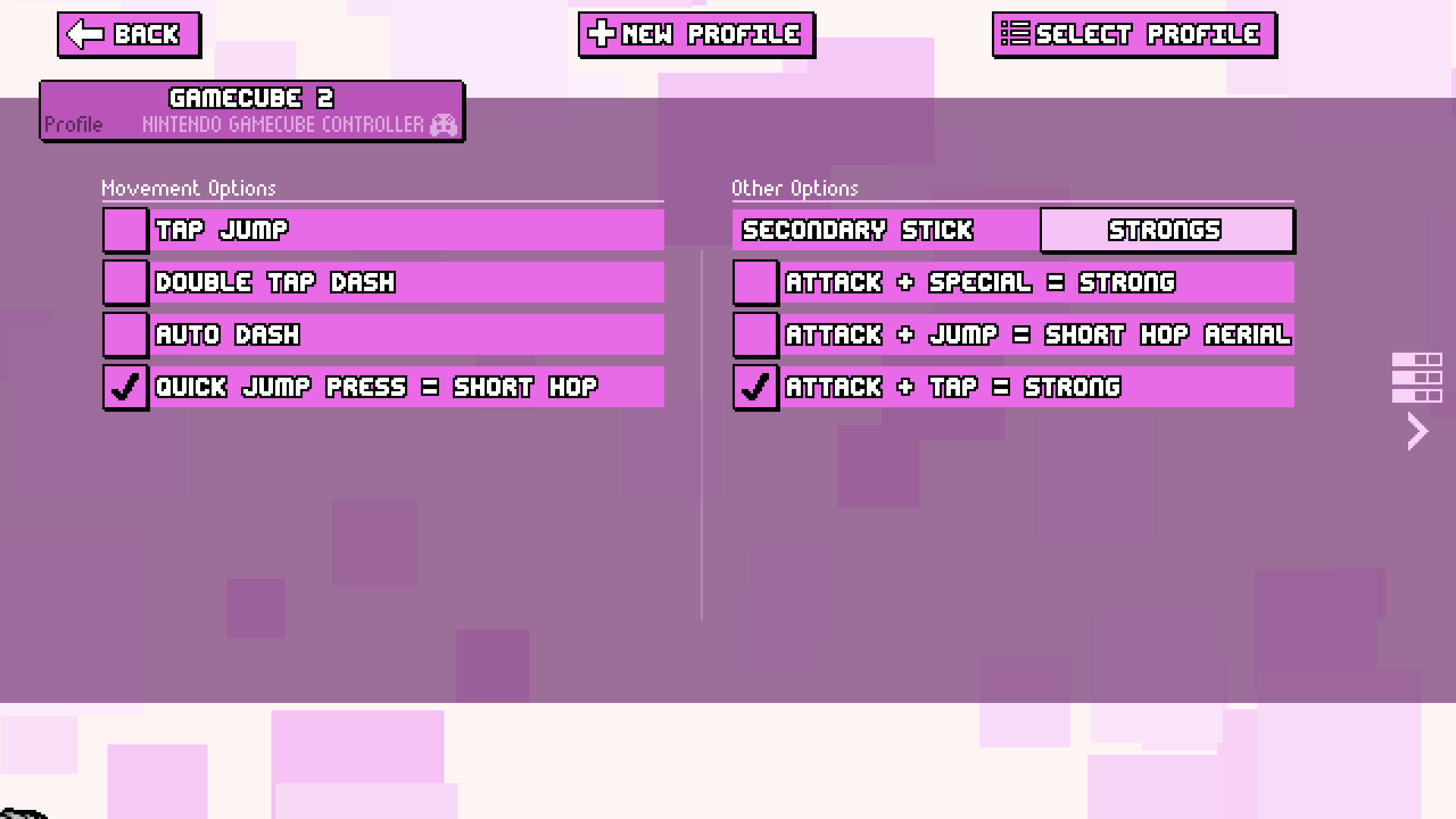 Fraymakers customizable controls