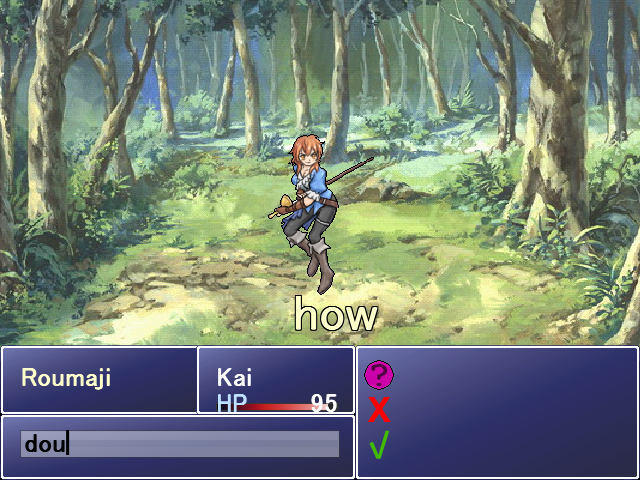 Learn Japanese RPG - battle