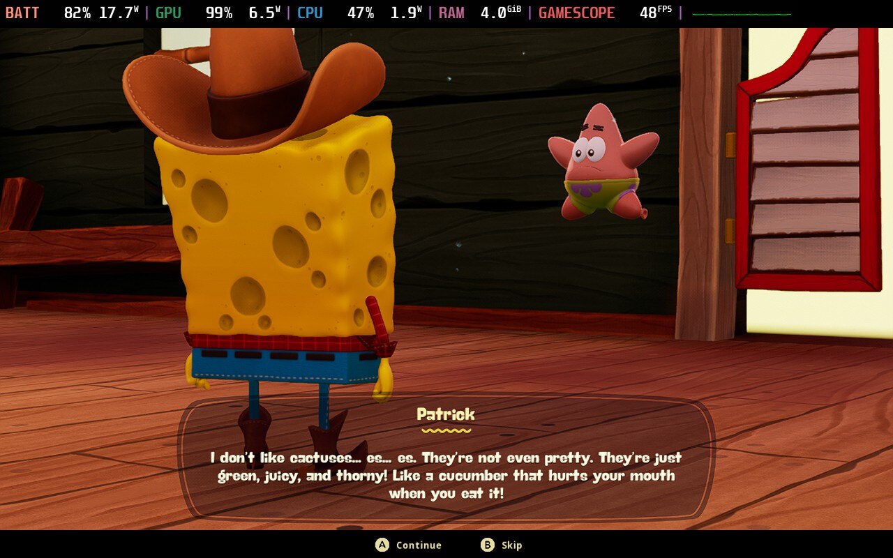 Cosmic Shake dialog example