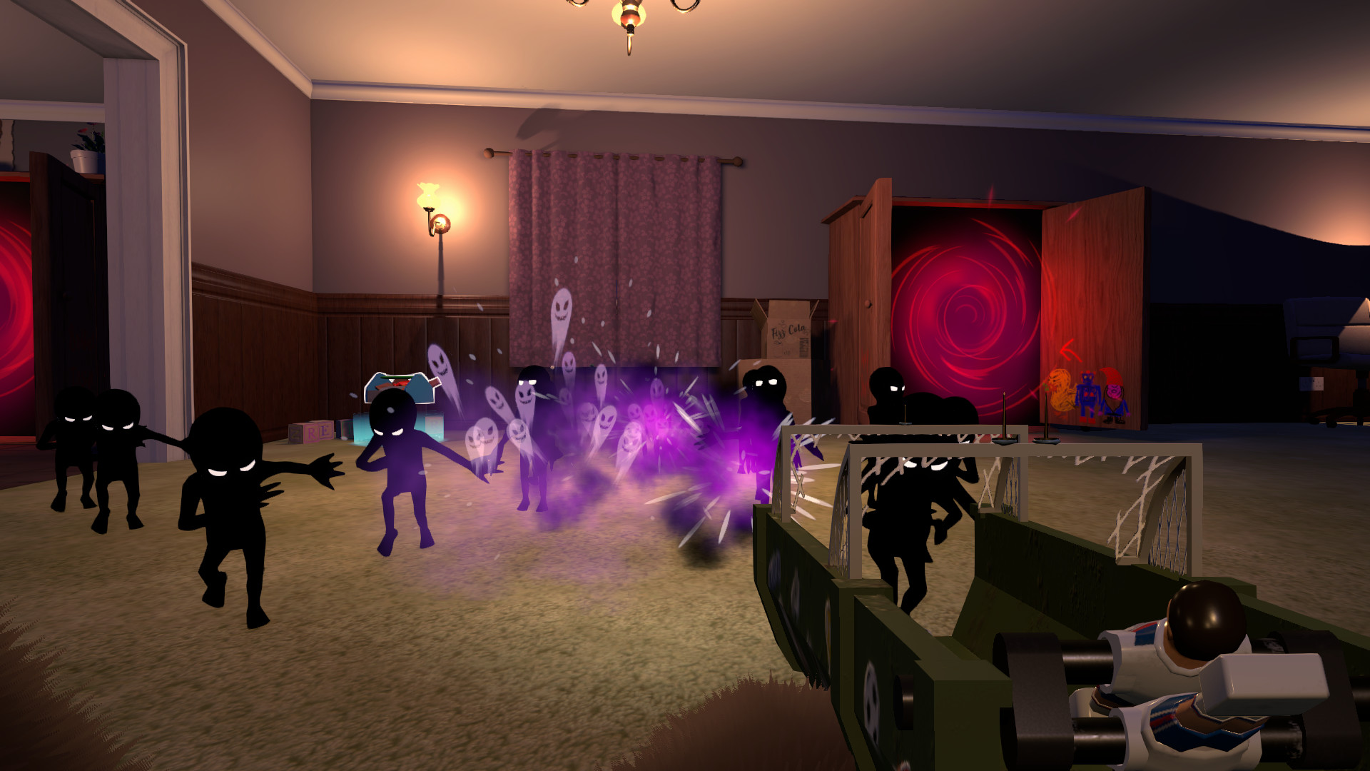 STUFFED fighting a horde of more enemies