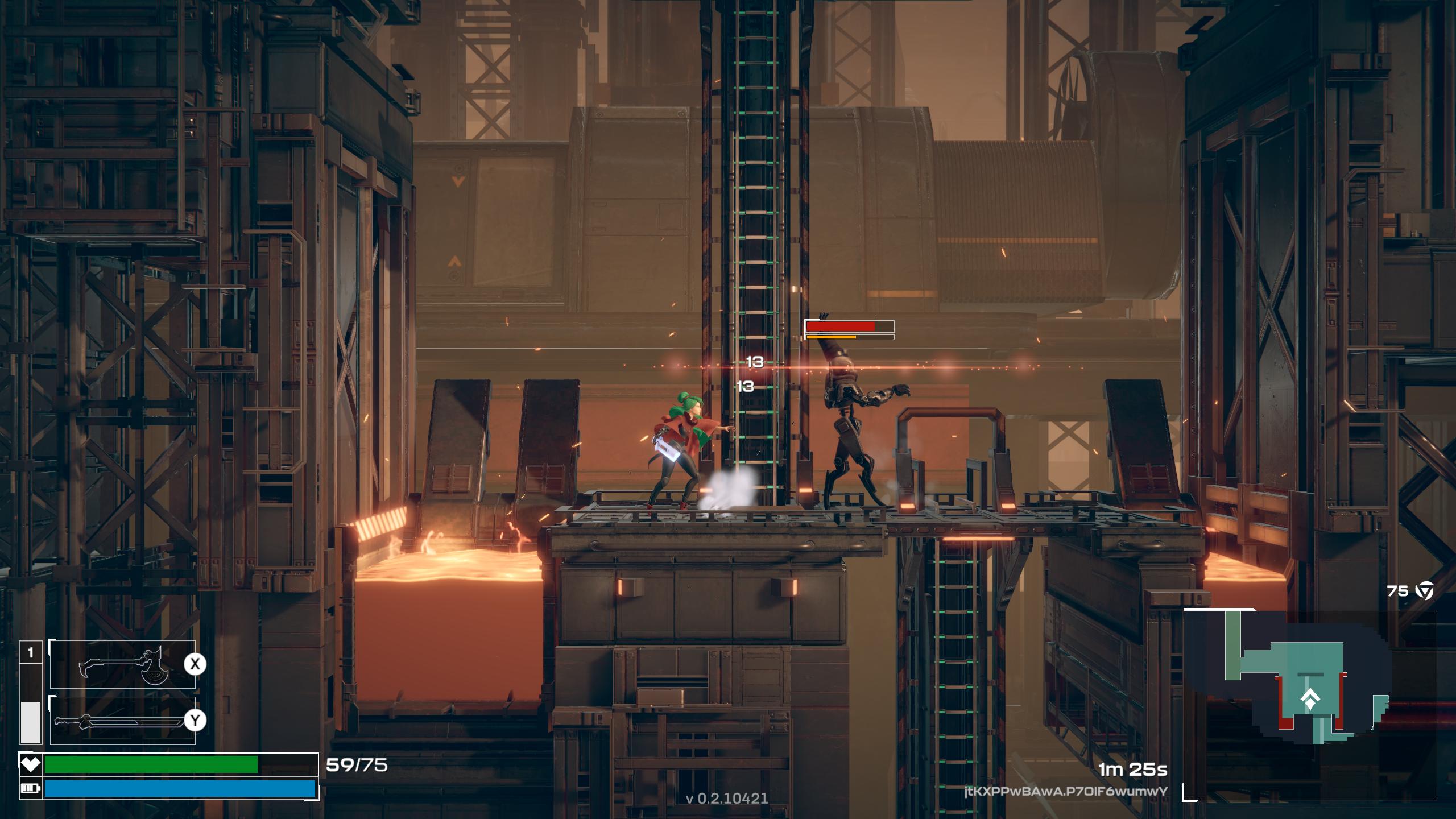 fighting a mech