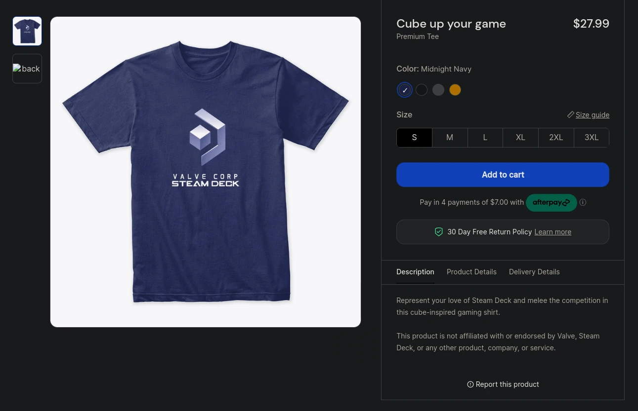 Gamecube-themed Deck shirt