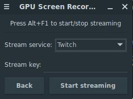 gpu screen recorder gtk stream
