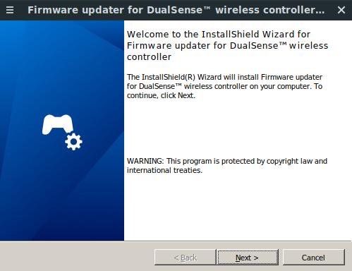 DualSense FW installer