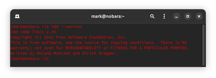 GLIBC version on Fedora