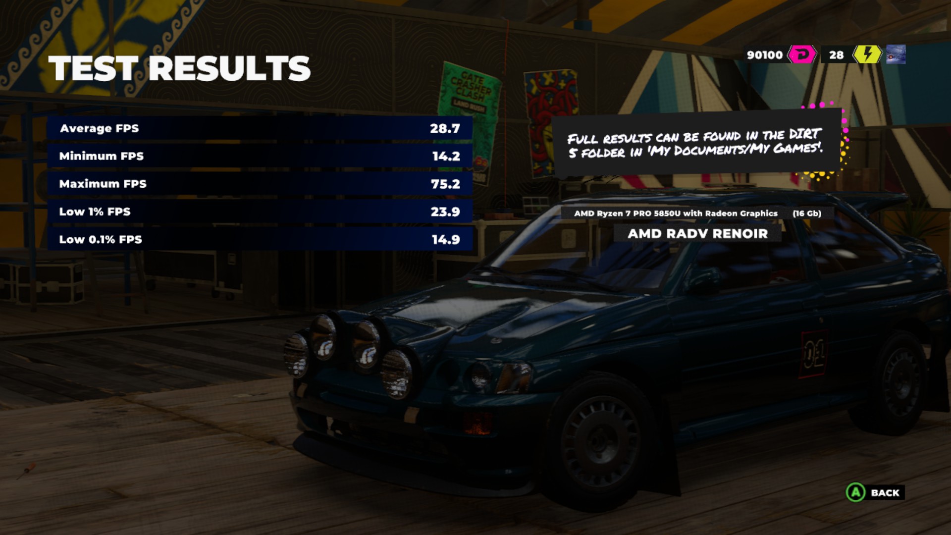 hp dev one dirt 5 benchmark