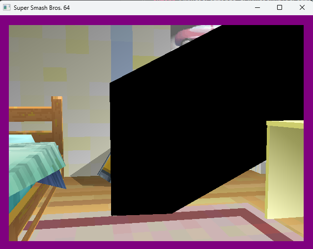 Broken vertices in opening room segment