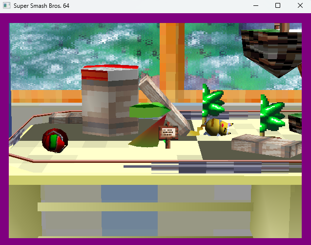 Half-rendered trees in opening segment