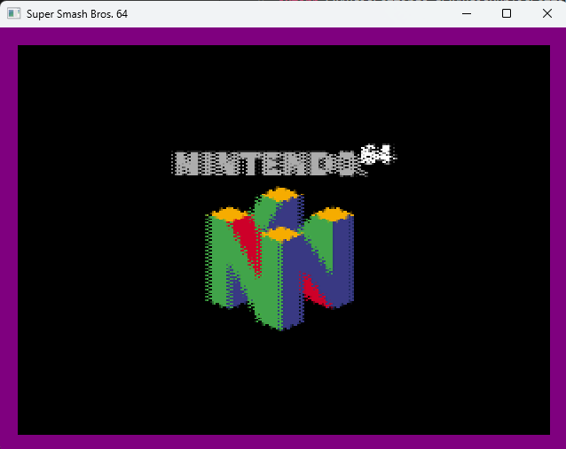 TMEM sizzle on N64 logo