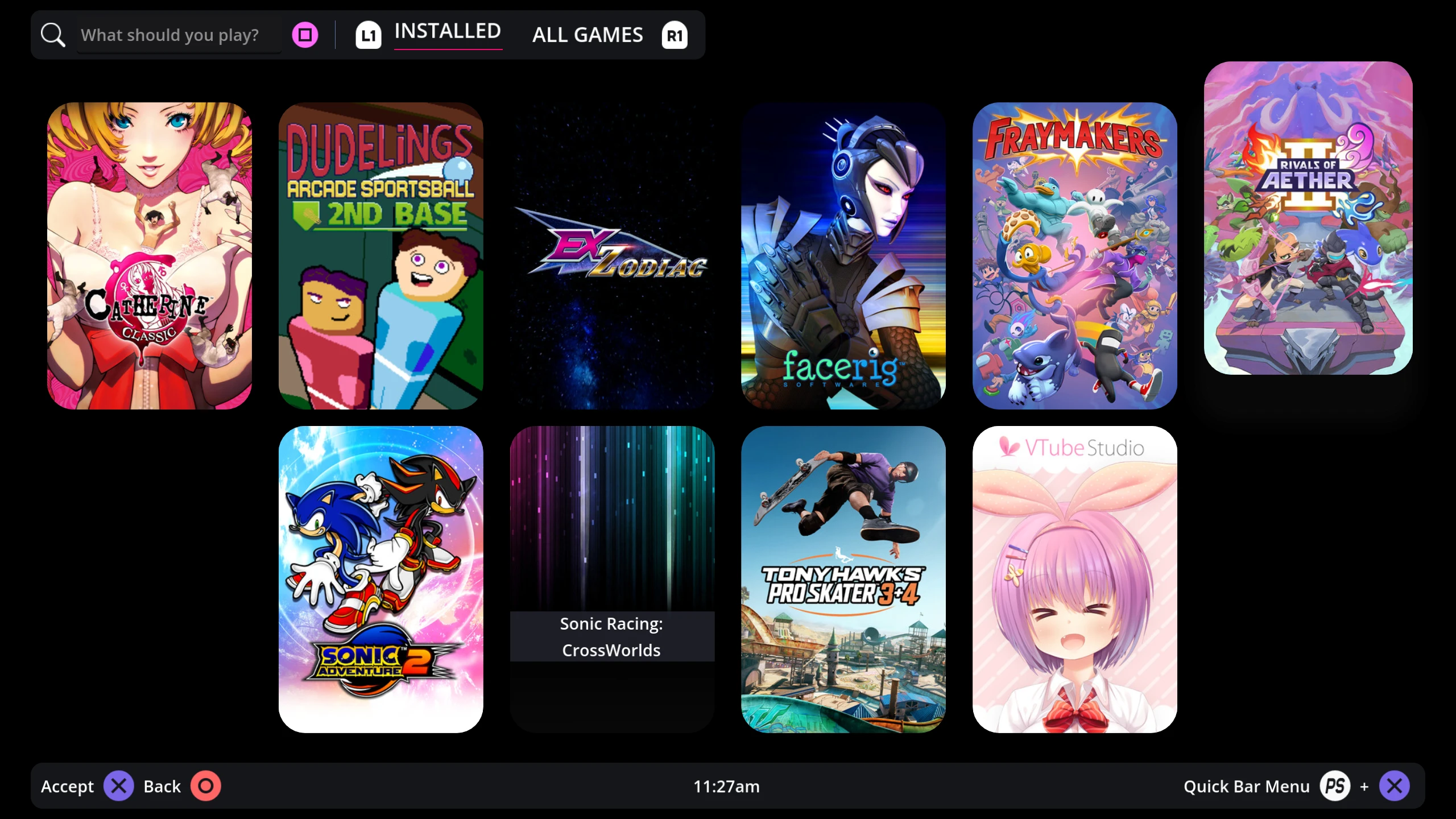 OpenGamepadUI - Steam Library