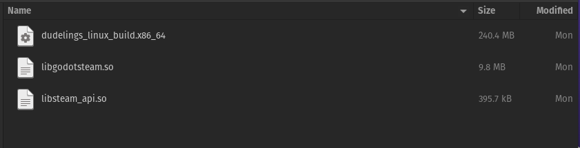 Dudelings content folder
