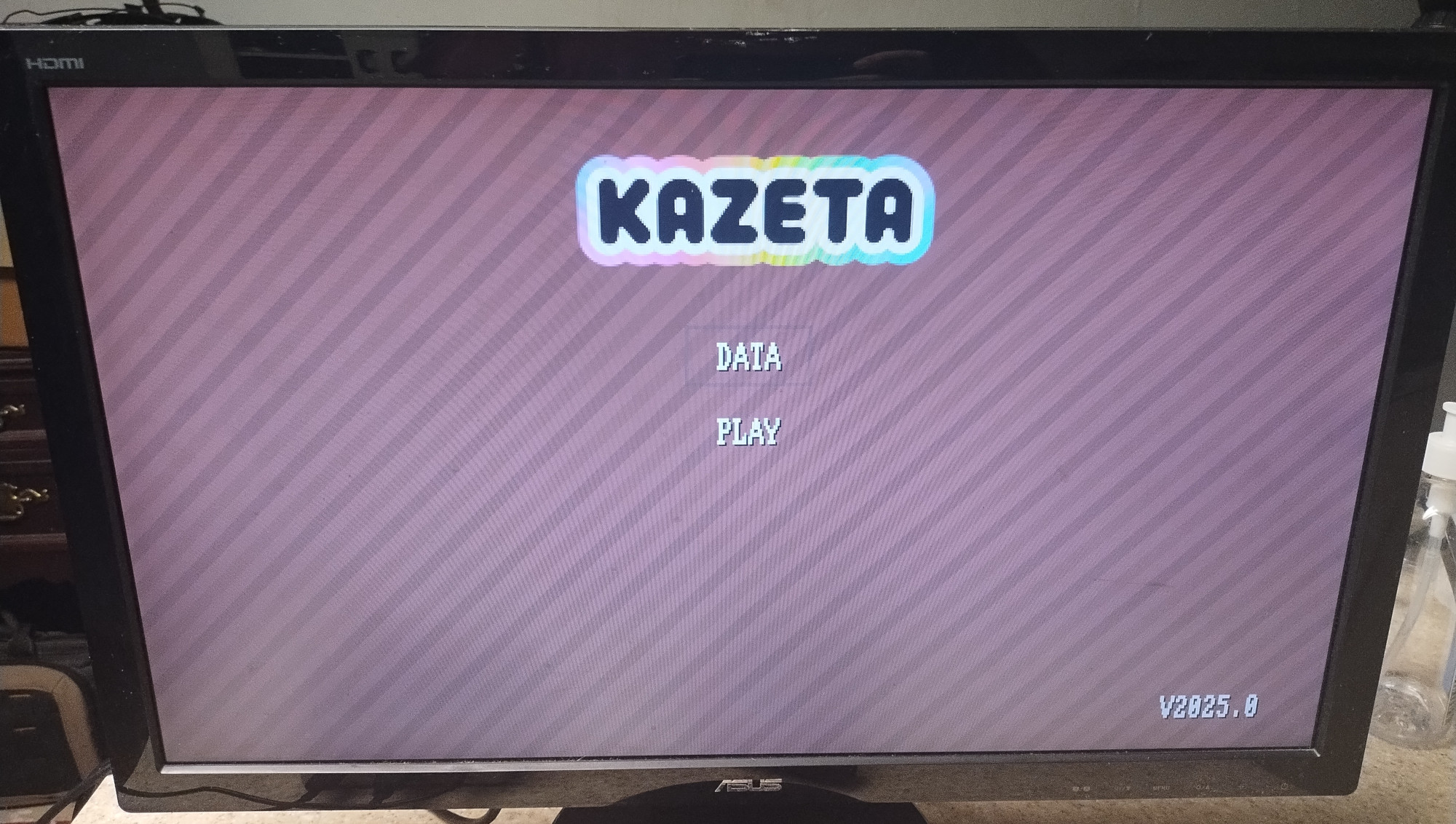 Kazeta BIOS - main menu