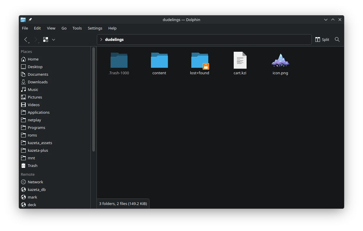 Celeste 64 cart - root folder
