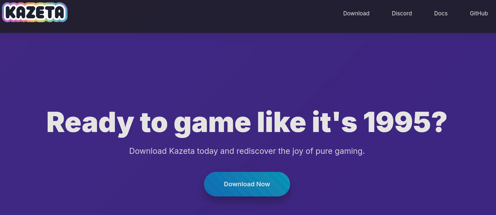 Kazeta official website - download section