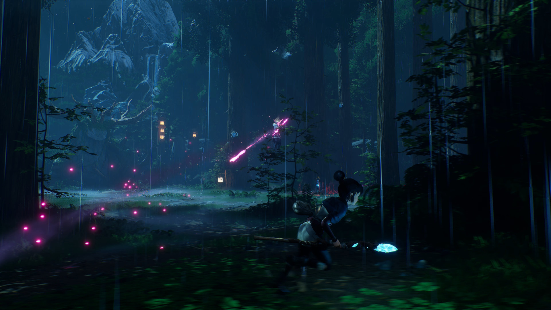 Kena dodging hunter arrows