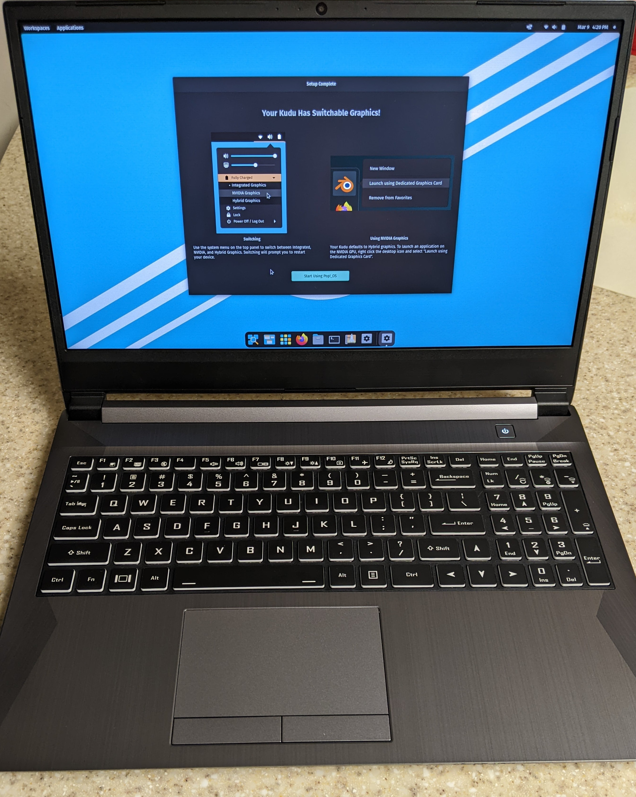 hybrid graphics window