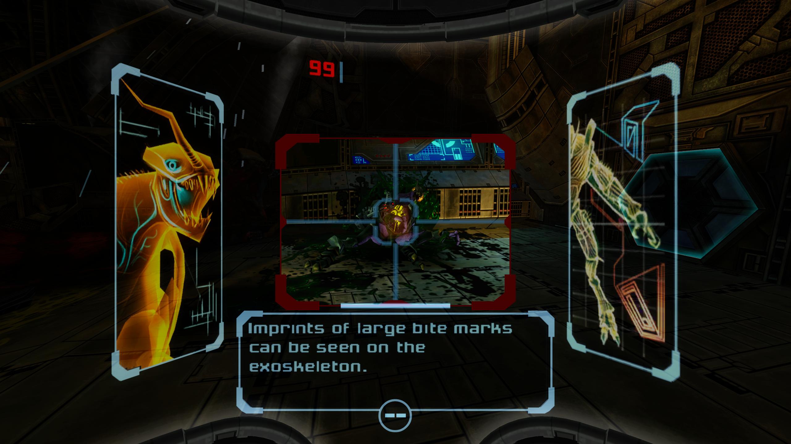 MPR Samus scanning an enemy