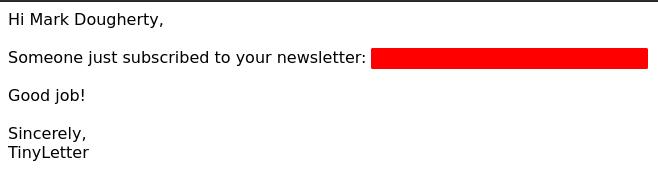 lgc new subscriber notification
