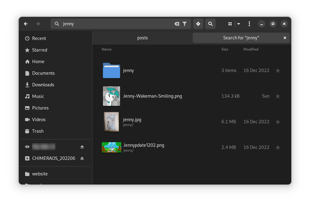 Nautilus search