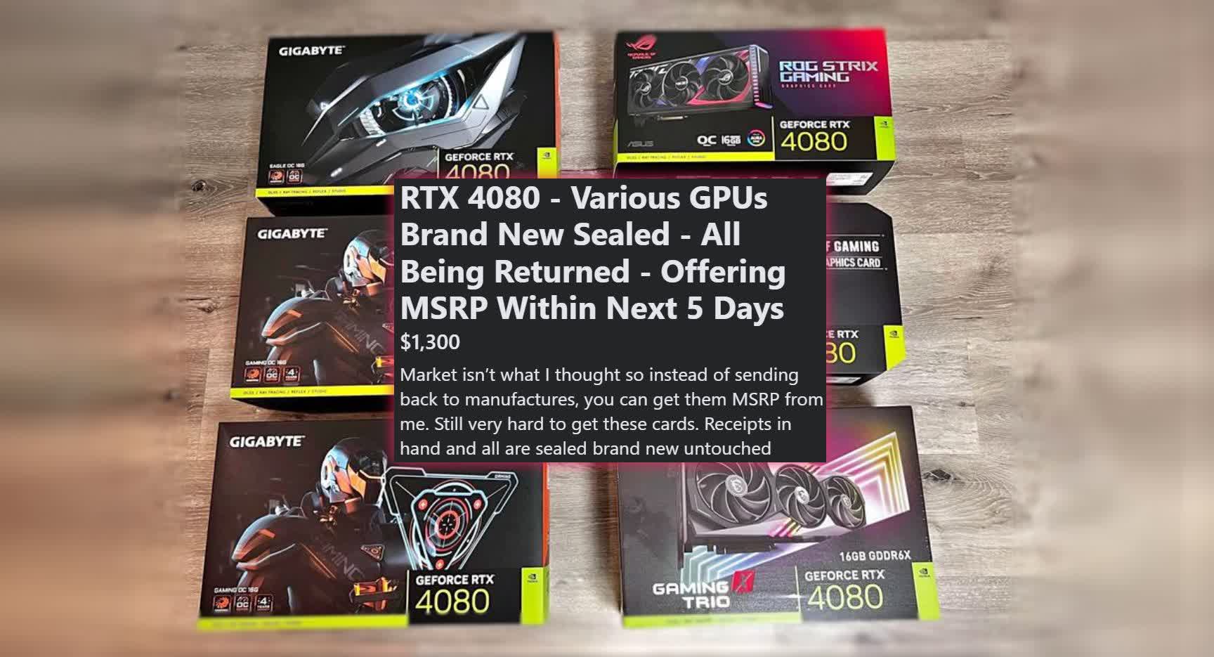 Scalper selling 4080 at MSRP