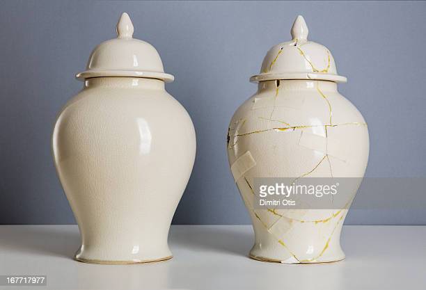 Vase vs. repaired vase