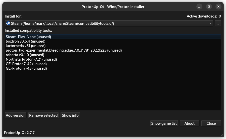 Force Native Linux Clients with Steam Play None