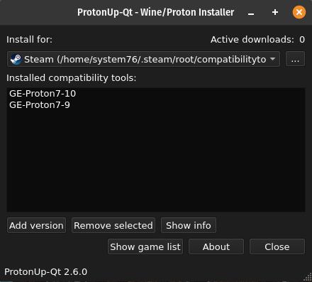 protonup-qt downloading proton ge