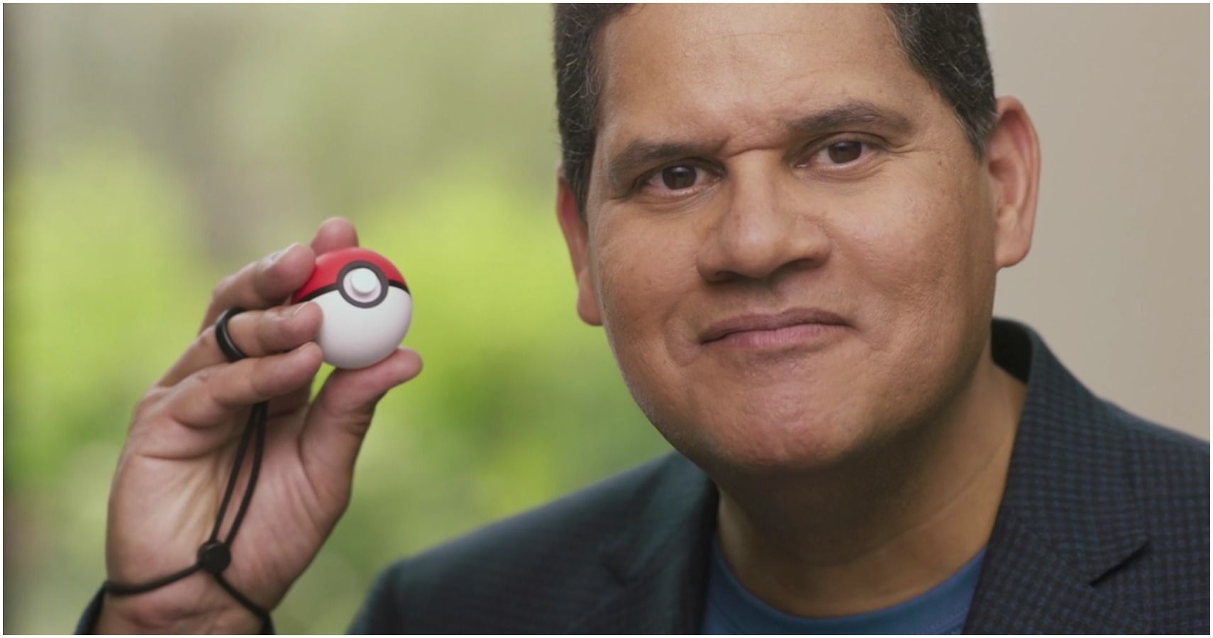 reggie with a pokeball