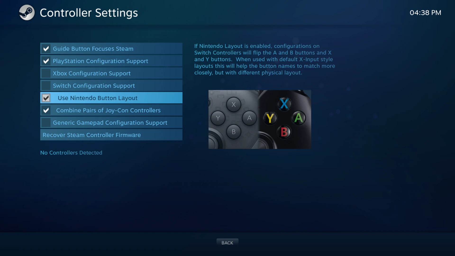 Old BPM controllers screen