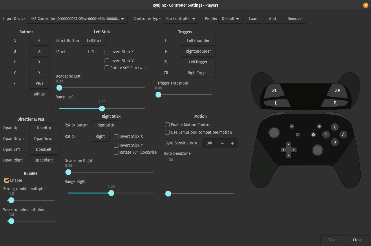 Ryujinx LDN configuring controls