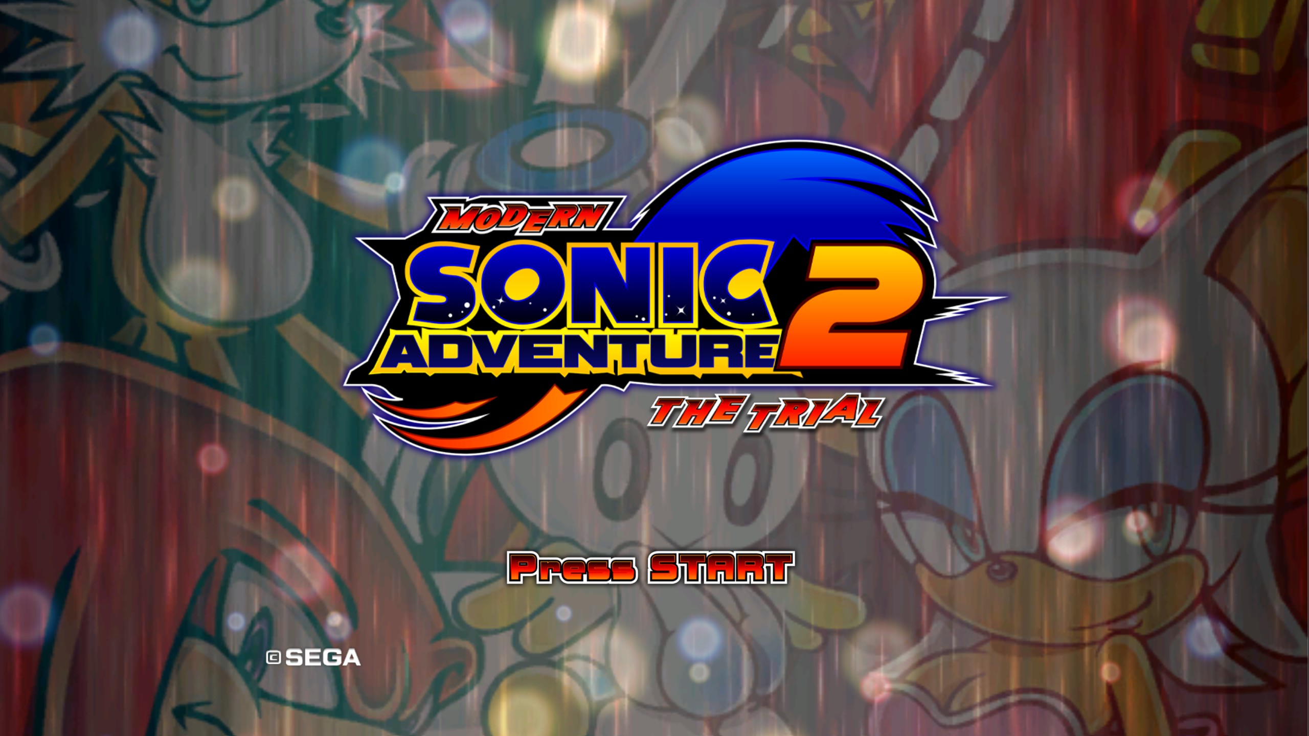 SA2 title screen