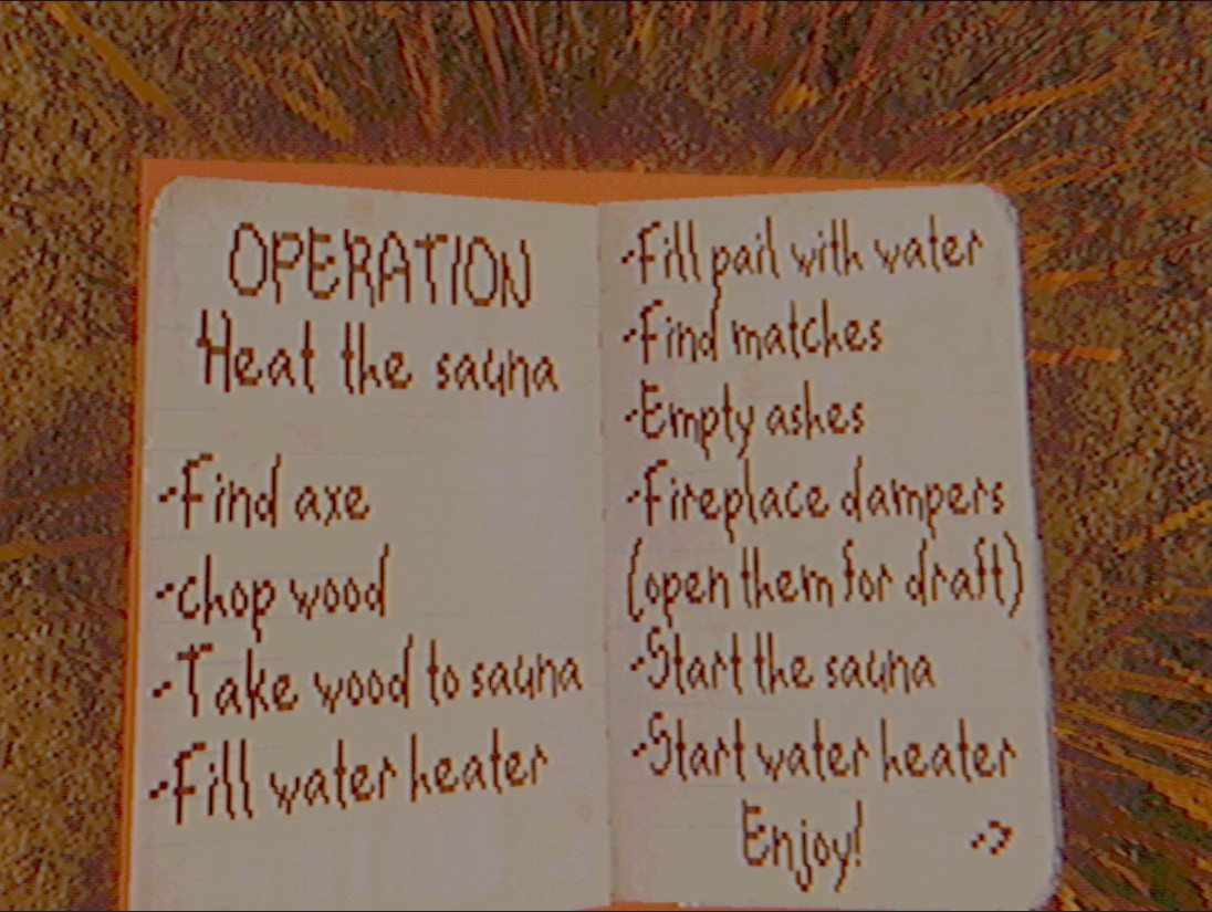 sauna instructions