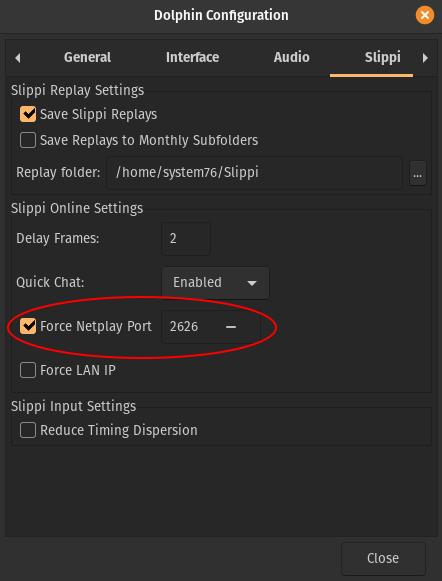 slippi force netplay port