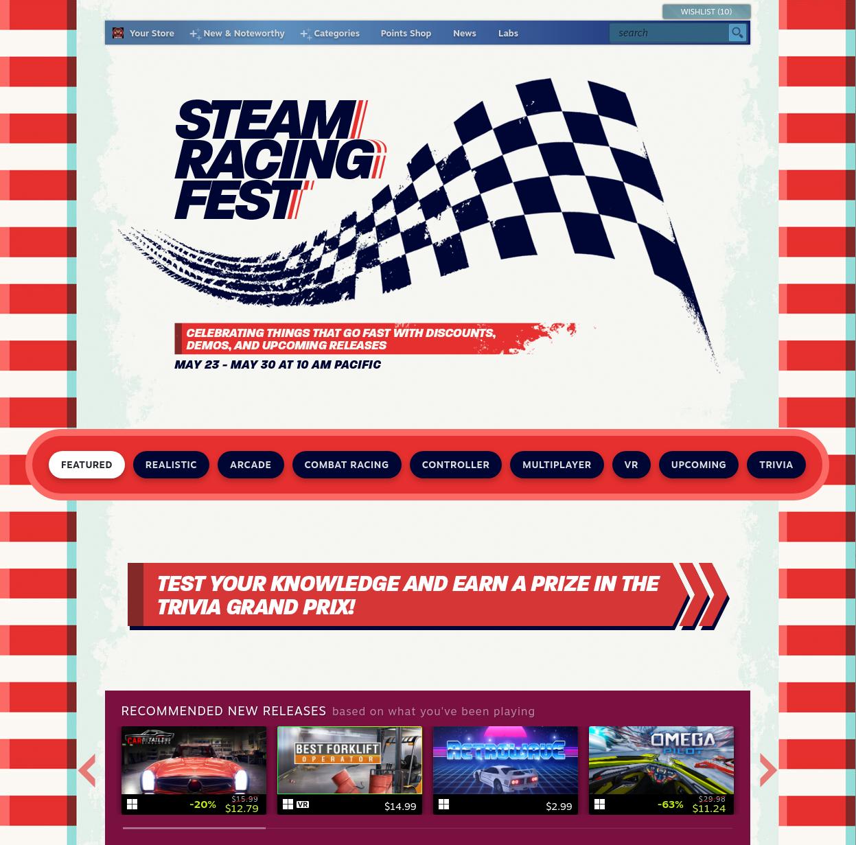 Steam Racing Sale Now Live, Get Some Decent Games for Cheap