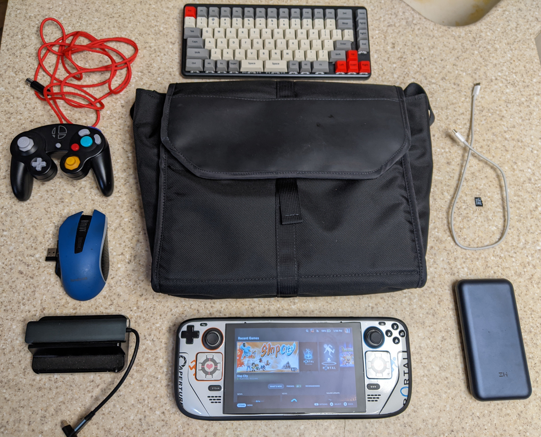 Bag with accessories