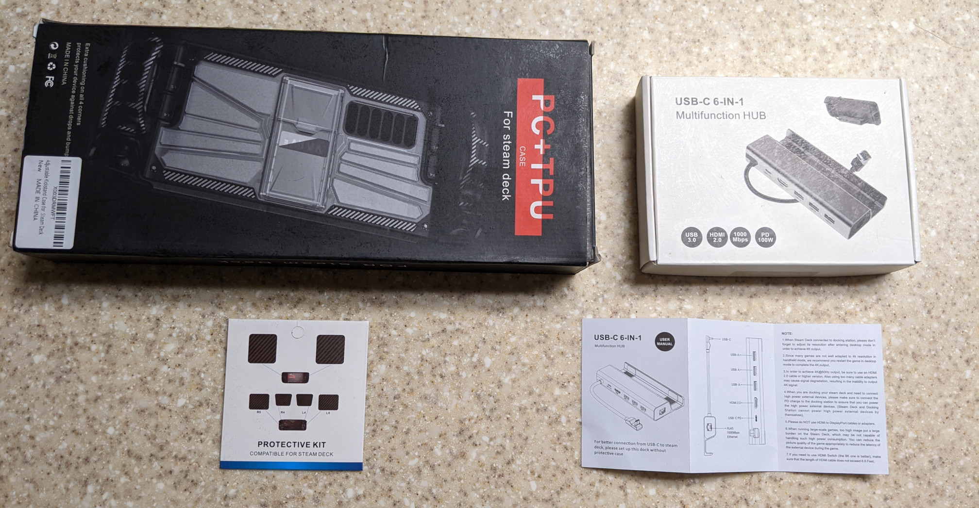 Funalot Steam Deck accessory contents