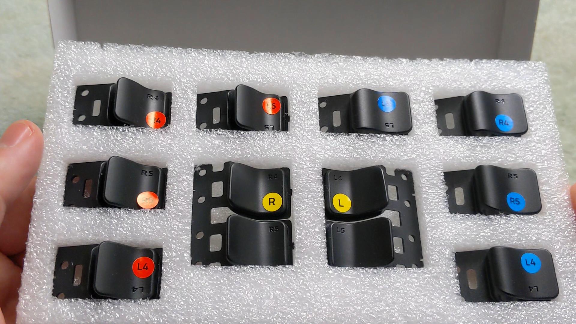 JSAUX clear case back button set