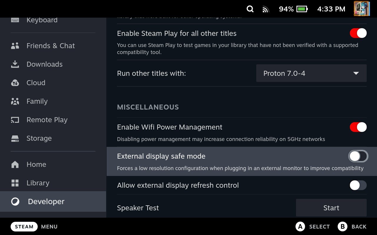 Cover Image Steam Deck Client Beta Adds External Display Safe Mode, Fixes Steam Input Crash