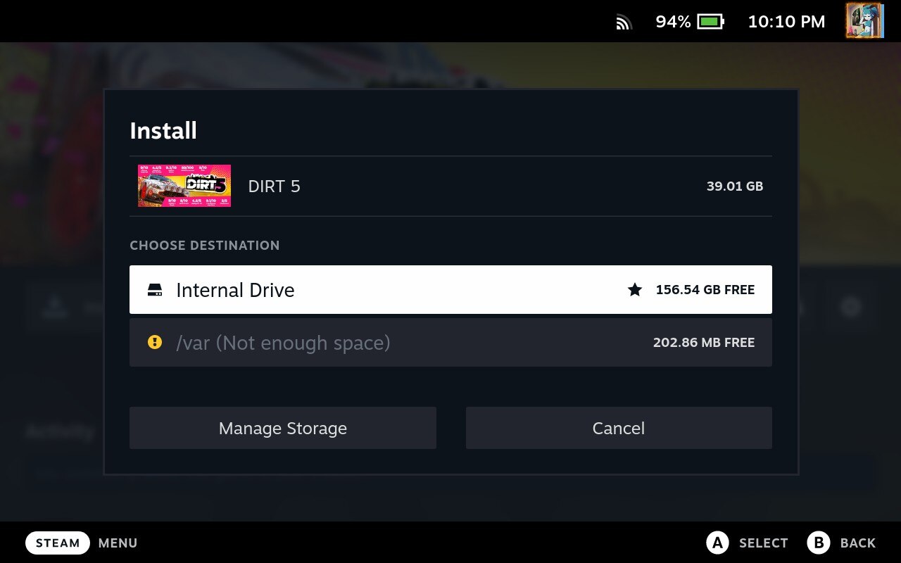 Steam Deck Client Beta Fixes Internet Connectivity Issues After Suspend/Resume, Shows Install Location Picker