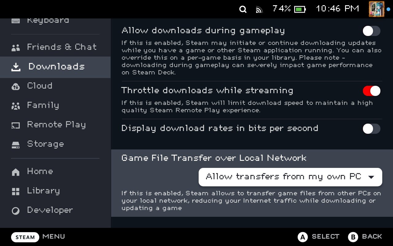 Cover Image Steam Deck Client Update Adds LAN Game Transfer, DualSense Edge Support, and Improves UI Responsiveness