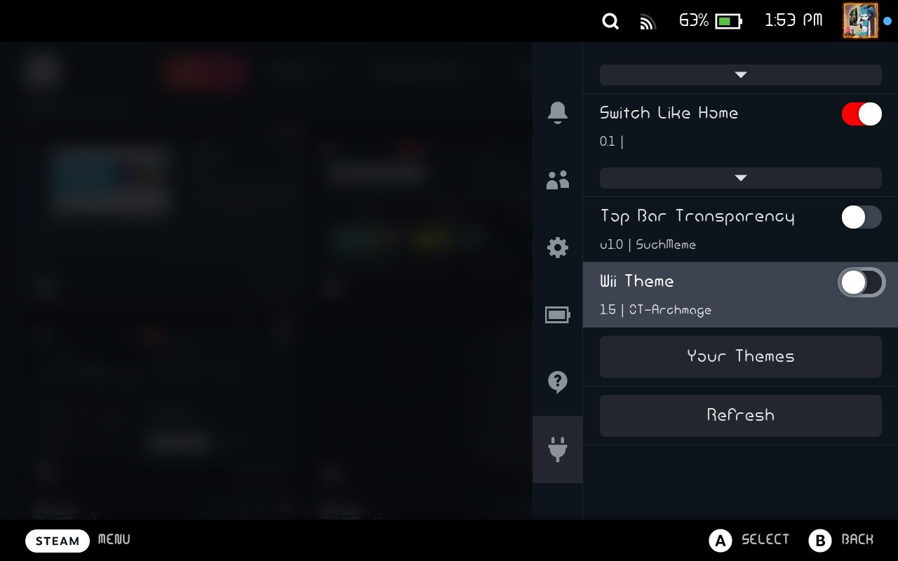 CSS Loader Wii theme toggle