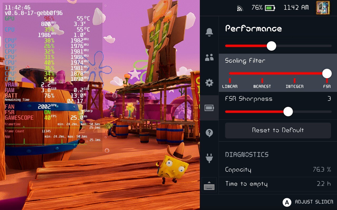 Turning scaling filter to FSR