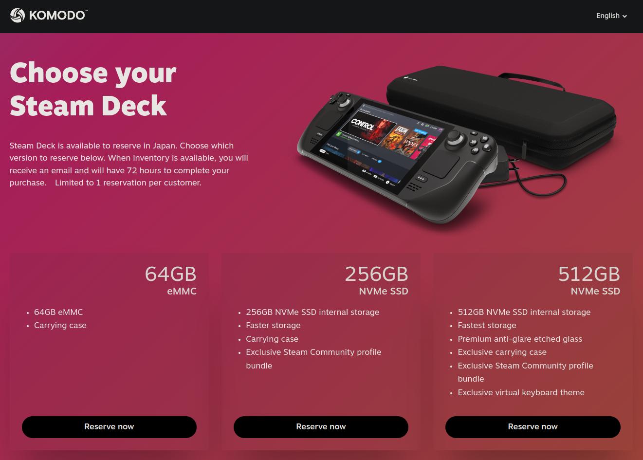 Steam Deck Now Available to be Reserved in Japan, South Korea, Taiwan, and Hong Kong